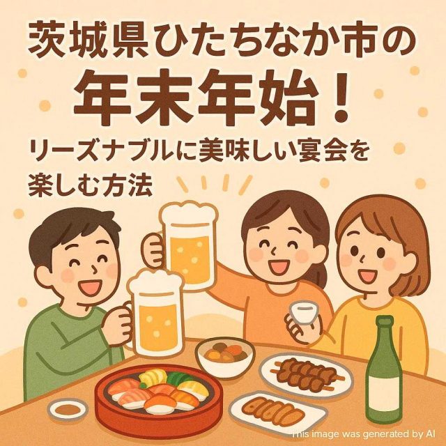 茨城県ひたちなか市の年末年始！リーズナブルに美味しい宴会を楽しむ方法