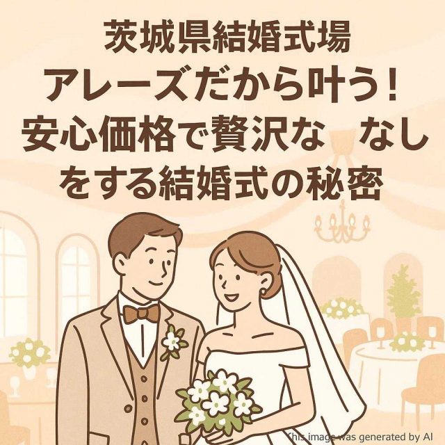 茨城県結婚式場 アレーズだから叶う！安心価格で贅沢なおもてなしをする結婚式の秘密
