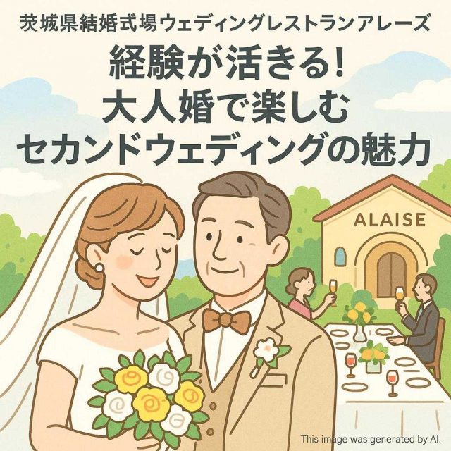 茨城県結婚式場ウェディングレストランアレーズ経験が活きる！大人婚で楽しむセカンドウェディングの魅力経験が活きる！大人婚で楽しむセカンドウェディングの魅力