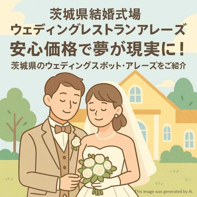 茨城県結婚式場 ウェディングレストランアレーズ 安心価格で夢が現実に！茨城県のウェディングスポット・アレーズをご紹介