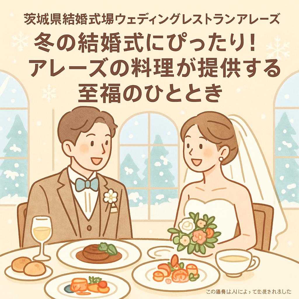 茨城県結婚式場ウェディングレストランアレーズ 冬の結婚式にぴったり！アレーズの料理が提供する至福のひととき