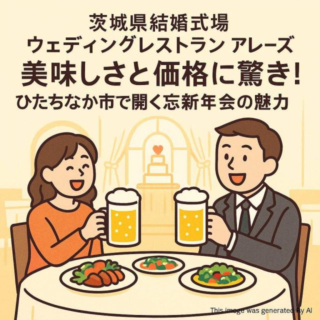 茨城県結婚式場ウェディングレストラン アレーズ 美味しさと価格に驚き！ひたちなか市で開く忘新年会の魅力