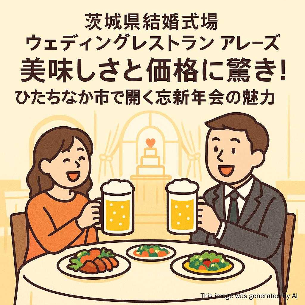 茨城県結婚式場ウェディングレストラン アレーズ 美味しさと価格に驚き！ひたちなか市で開く忘新年会の魅力