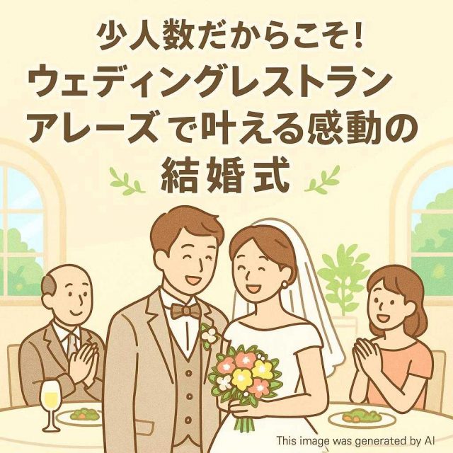 少人数だからこそ！ウェディングレストランアレーズで叶える感動の結婚式