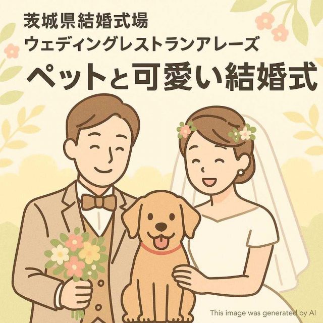 茨城県結婚式場 ウェディングレストランアレーズ ペットと可愛い結婚式