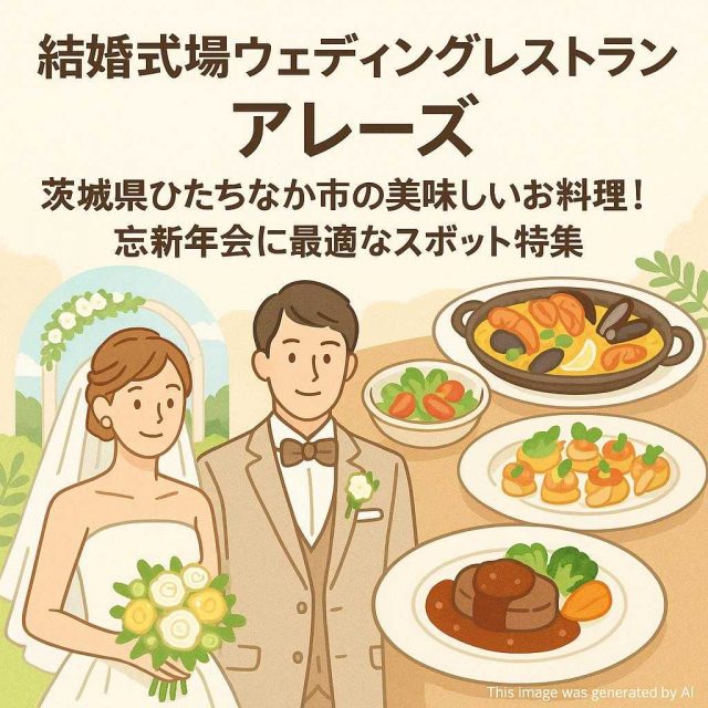 結婚式場ウェディングレストラン アレーズ 茨城県ひたちなか市の美味しいお料理！忘新年会に最適なスポット特集