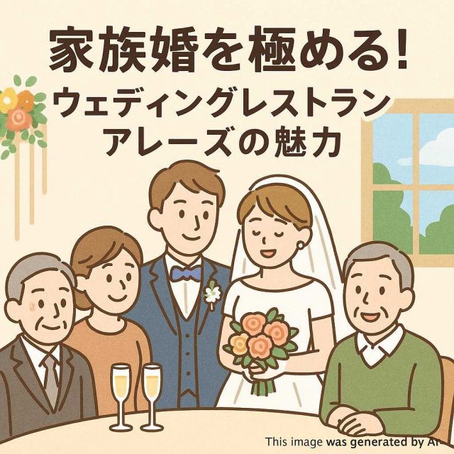 家族婚を極める！ウェディングレストランアレーズの魅力