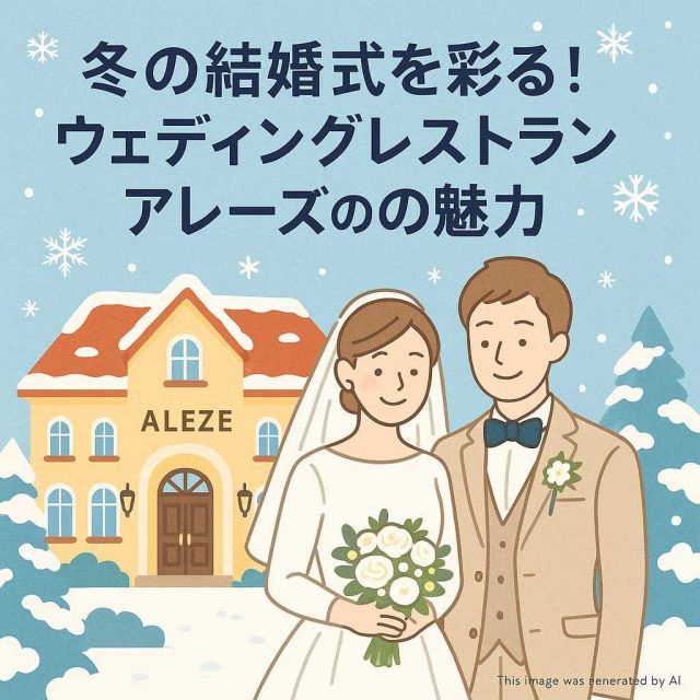 冬の結婚式を彩る！ウェディングレストランアレーズの魅力