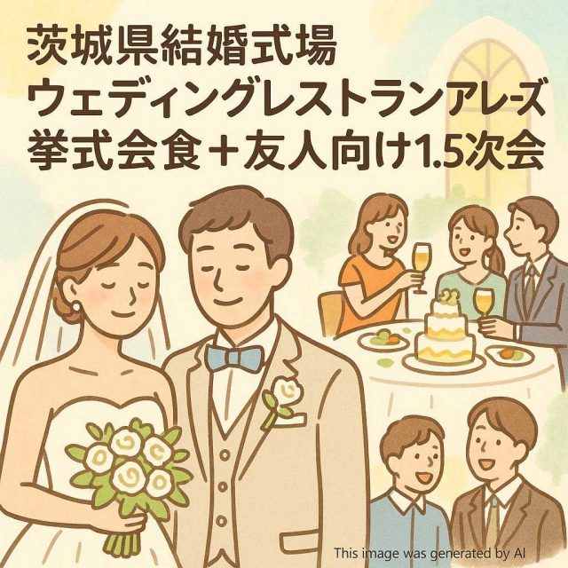 茨城県結婚式場ウェディングレストランアレーズ 挙式会食＋友人向け1.5次会
