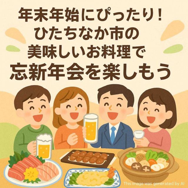 年末年始にぴったり！ひたちなか市の美味しいお料理で忘新年会を楽しもう