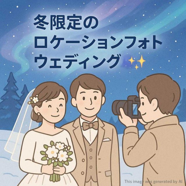 冬限定のロケーションフォトウェディング🌌✨