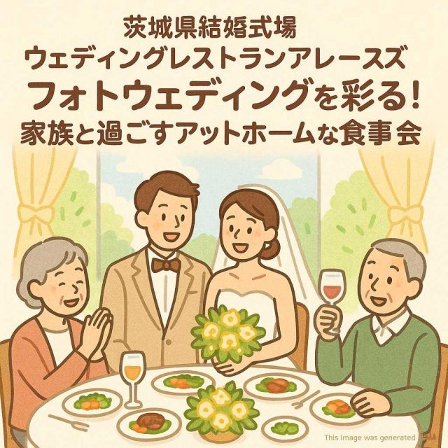 茨城県結婚式場ウェディングレストランアレーズ フォトウェディングを彩る！家族と過ごすアットホームな食事会