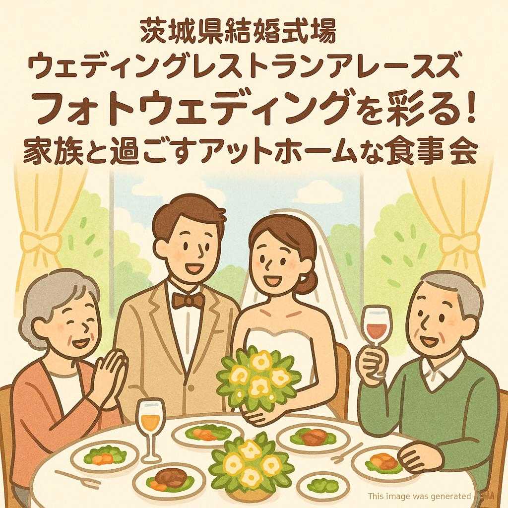 茨城県結婚式場ウェディングレストランアレーズ フォトウェディングを彩る!家族と過ごすアットホームな食事会