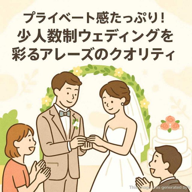 プライベート感たっぷり！少人数制ウェディングを彩るアレーズのクオリティ