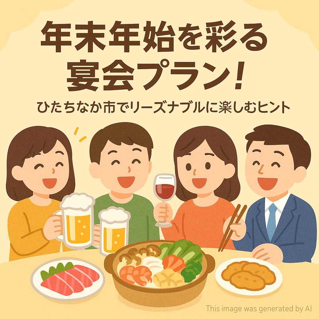 年末年始を彩る宴会プラン！ひたちなか市でリーズナブルに楽しむヒント