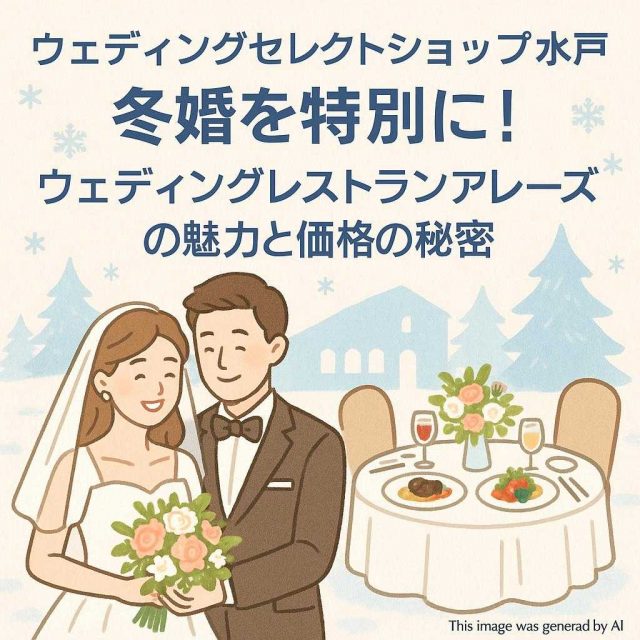 ウェディングセレクトショップ水戸 冬婚を特別に！ウェディングレストランアレーズの魅力と価格の秘密