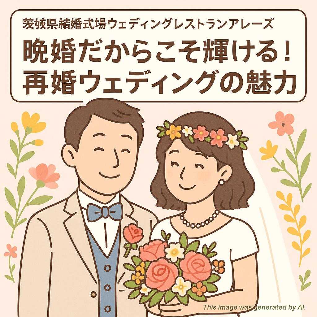 茨城県結婚式場ウェディングレストランアレーズ 晩婚だからこそ輝ける!再婚ウェディングの魅力