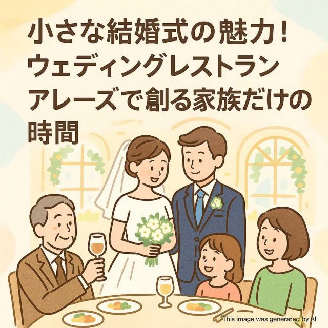 小さな結婚式の魅力！ウェディングレストランアレーズで創る家族だけの時間