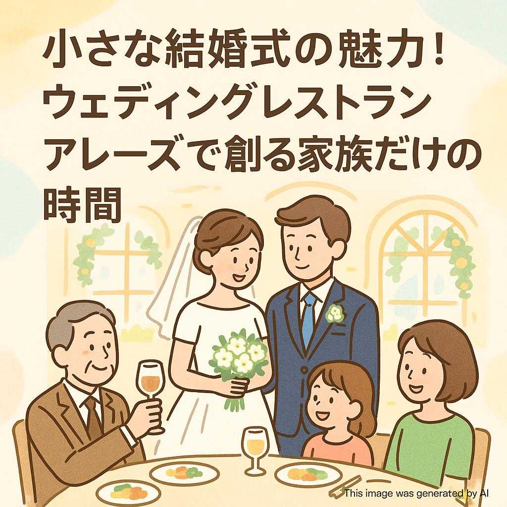 小さな結婚式の魅力！ウェディングレストランアレーズで創る家族だけの時間
