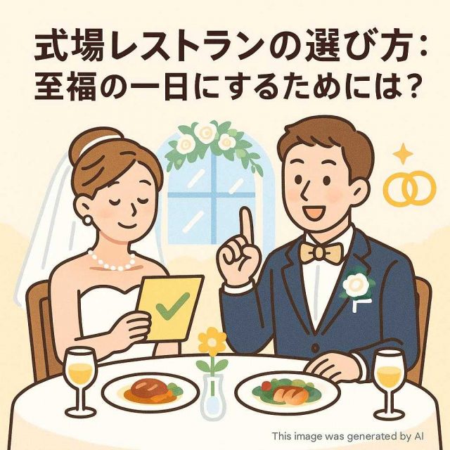 式場レストランの選び方：至福の一日にするためには？
