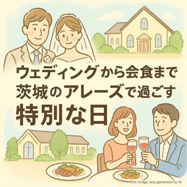 ウェディングから会食まで・茨城のアレーズで過ごす特別な日