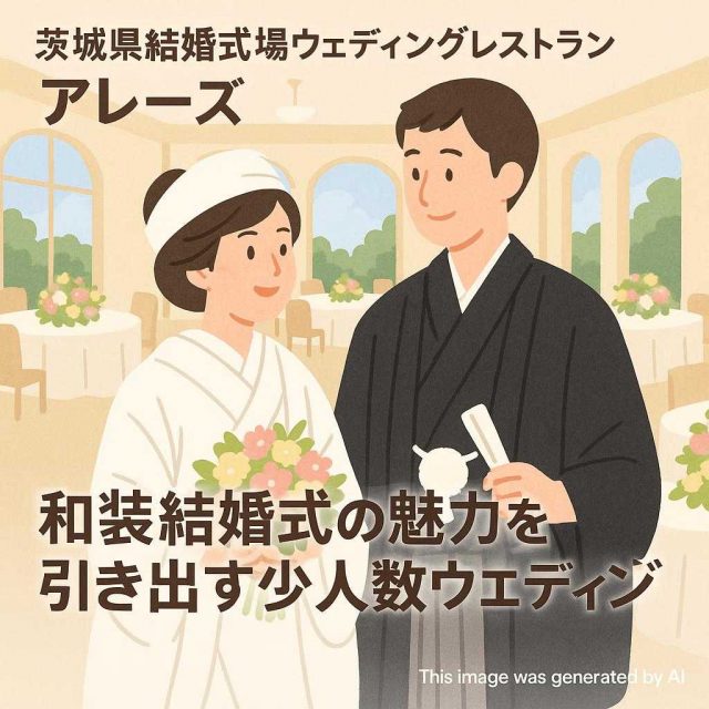 茨城県結婚式場ウェディングレストランアレーズ 和装結婚式の魅力を引き出す少人数ウェディング