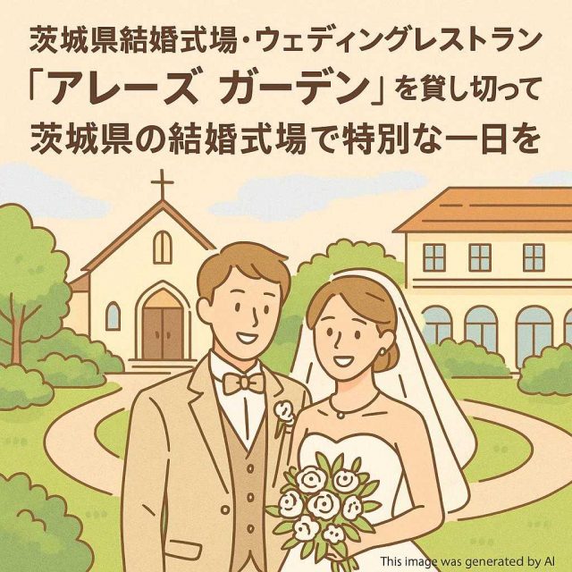 茨城県結婚式場・ウェディングレストラン アレーズ ガーデンを貸し切って！茨城県の結婚式場で特別な一日を