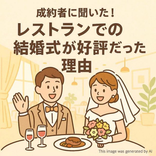 成約者に聞いた！レストランでの結婚式が好評だった理由