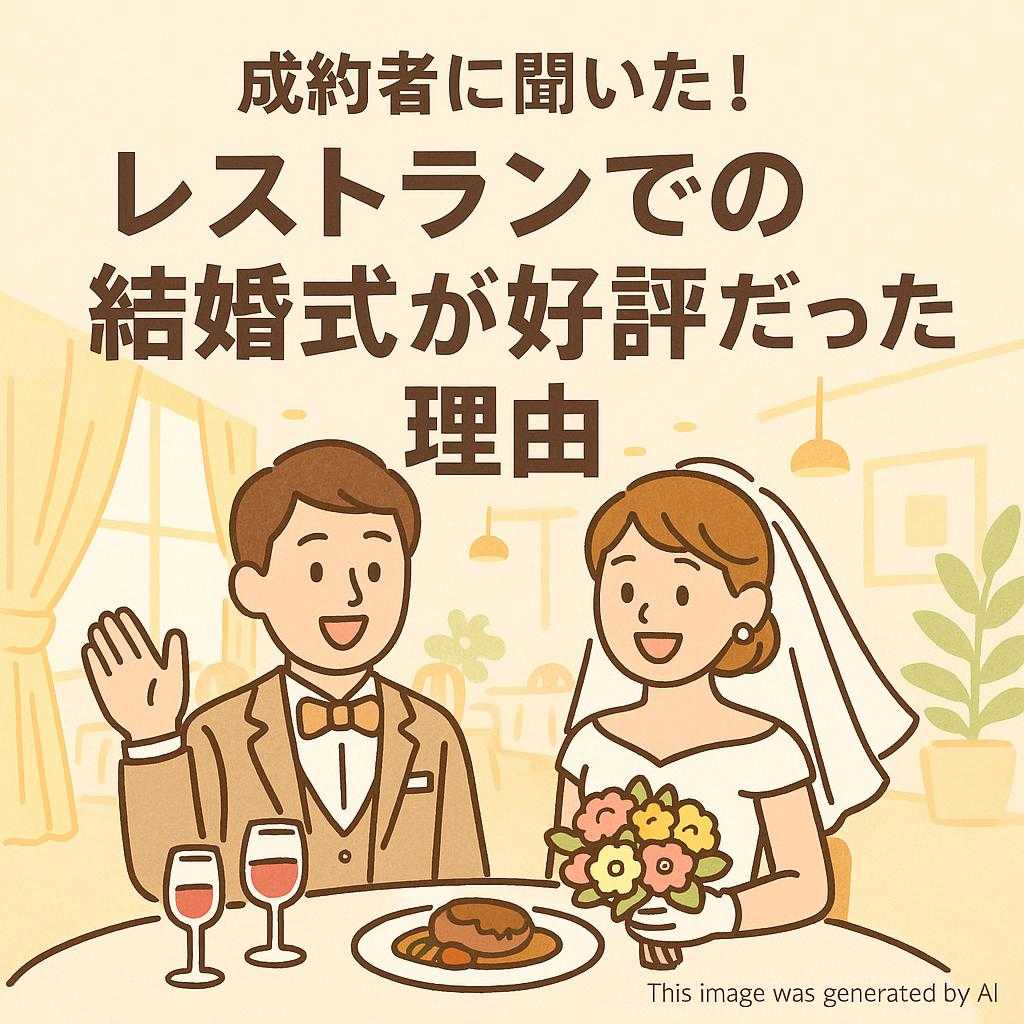 成約者に聞いた！レストランでの結婚式が好評だった理由