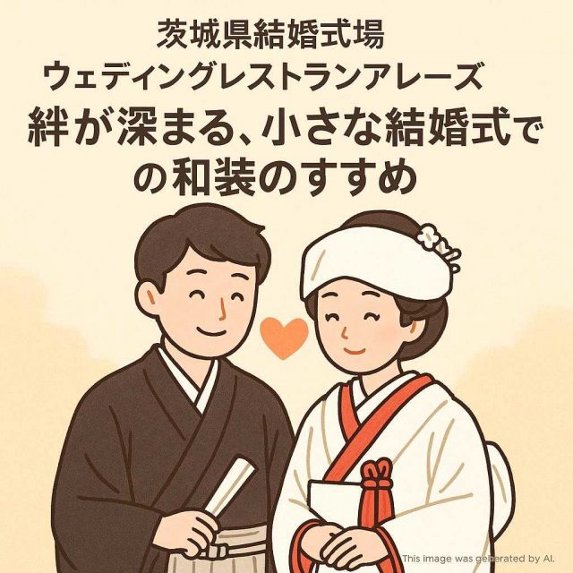 茨城県結婚式場 ウェディングレストランアレーズ 絆が深まる、小さな結婚式での和装のすすめ