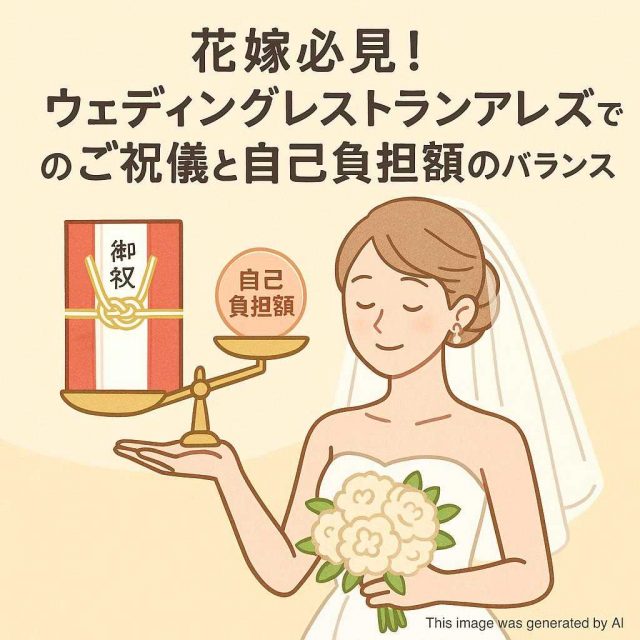 花嫁必見！ウェディングレストランアレーズでのご祝儀と自己負担額のバランス