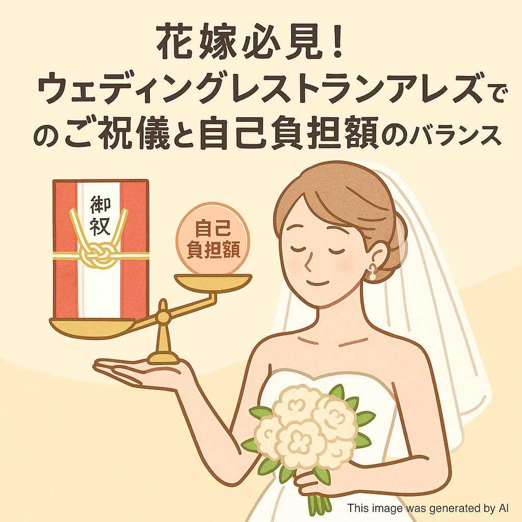 花嫁必見！ウェディングレストランアレーズでのご祝儀と自己負担額のバランス