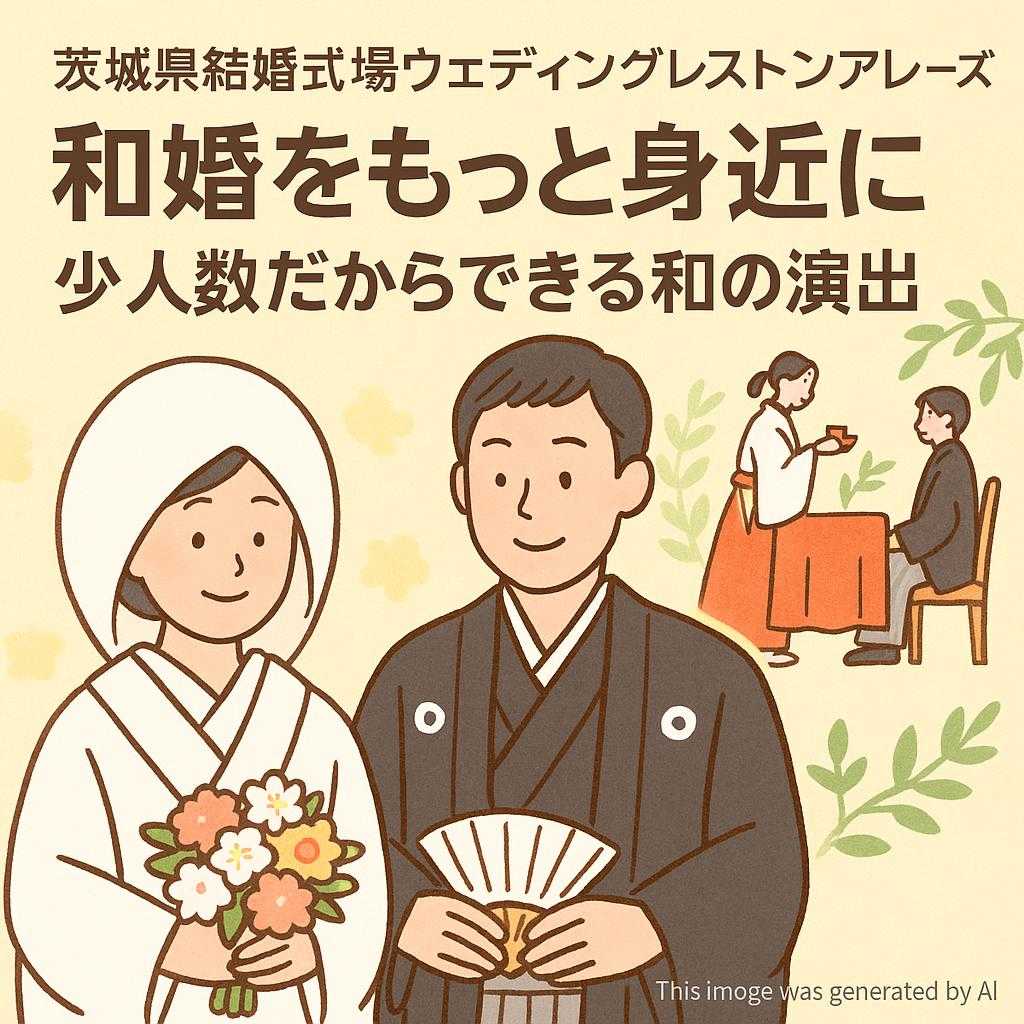 茨城県結婚式場ウェディングレストランアレーズ 和婚をもっと身近に！少人数だからできる和の演出