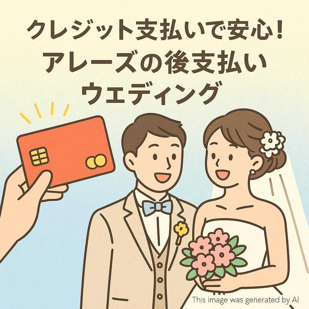 クレジット支払いで安心!アレーズの後支払いウェディング