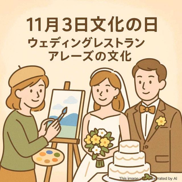 11月3日文化の日 ウェディングレストランアレーズの文化