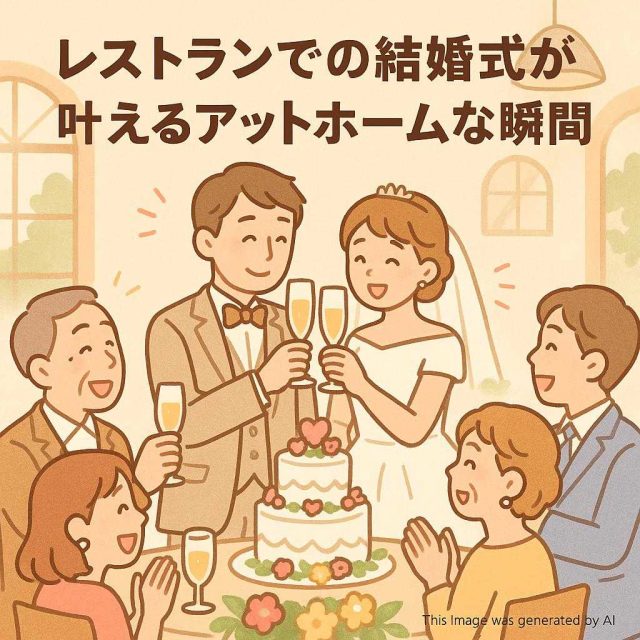 レストランでの結婚式が叶えるアットホームな瞬間