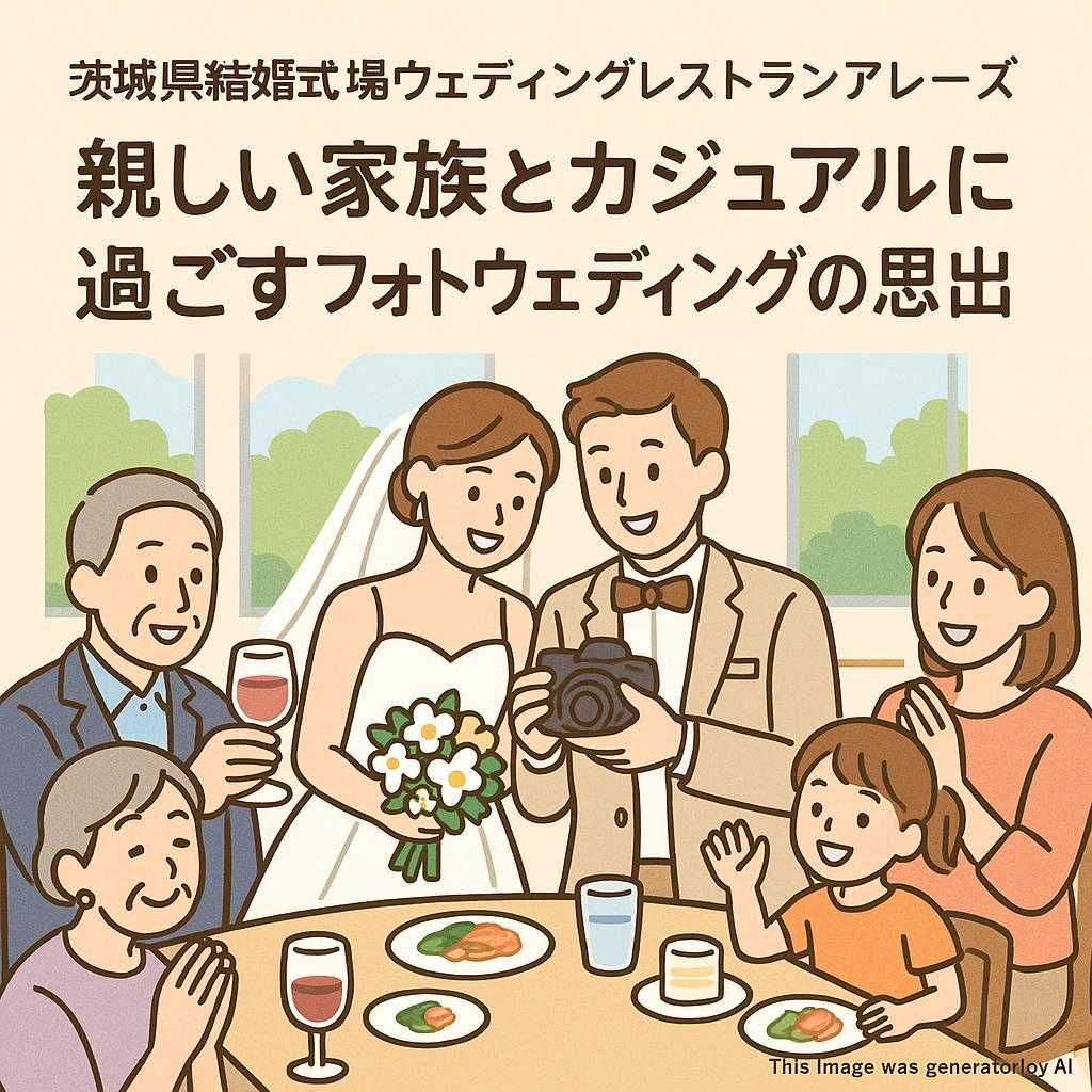 茨城県結婚式場ウェディングレストランアレーズ 親しい家族とカジュアルに過ごすフォトウェディングの思い出