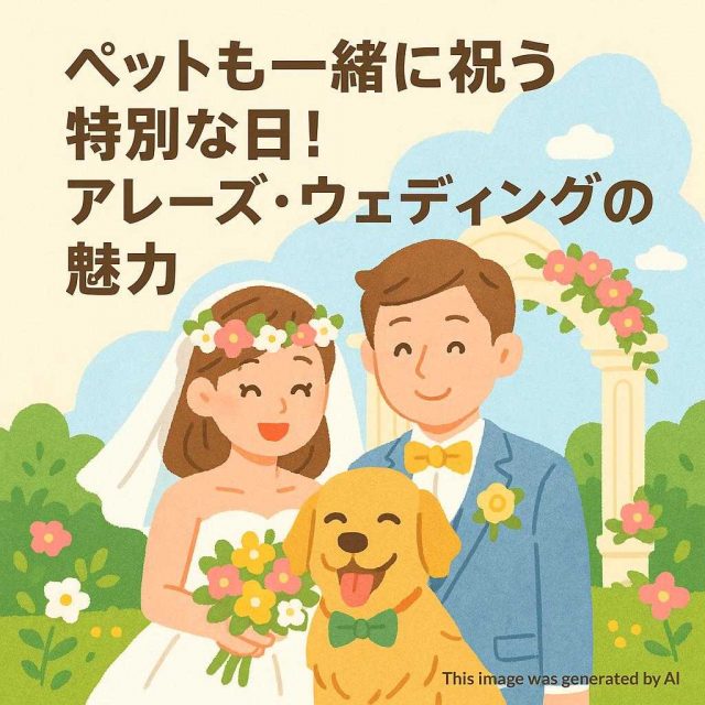 ペットも一緒に祝う特別な日！アレーズ・ウェディングの魅力