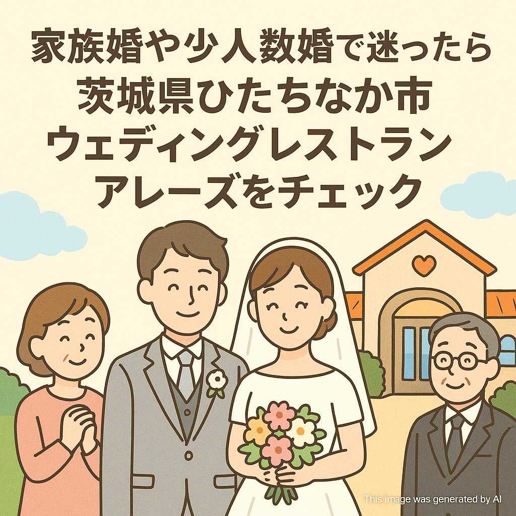 家族婚や少人数婚で迷ったら茨城県ひたちなか市ウェディングレストランアレーズをチェック