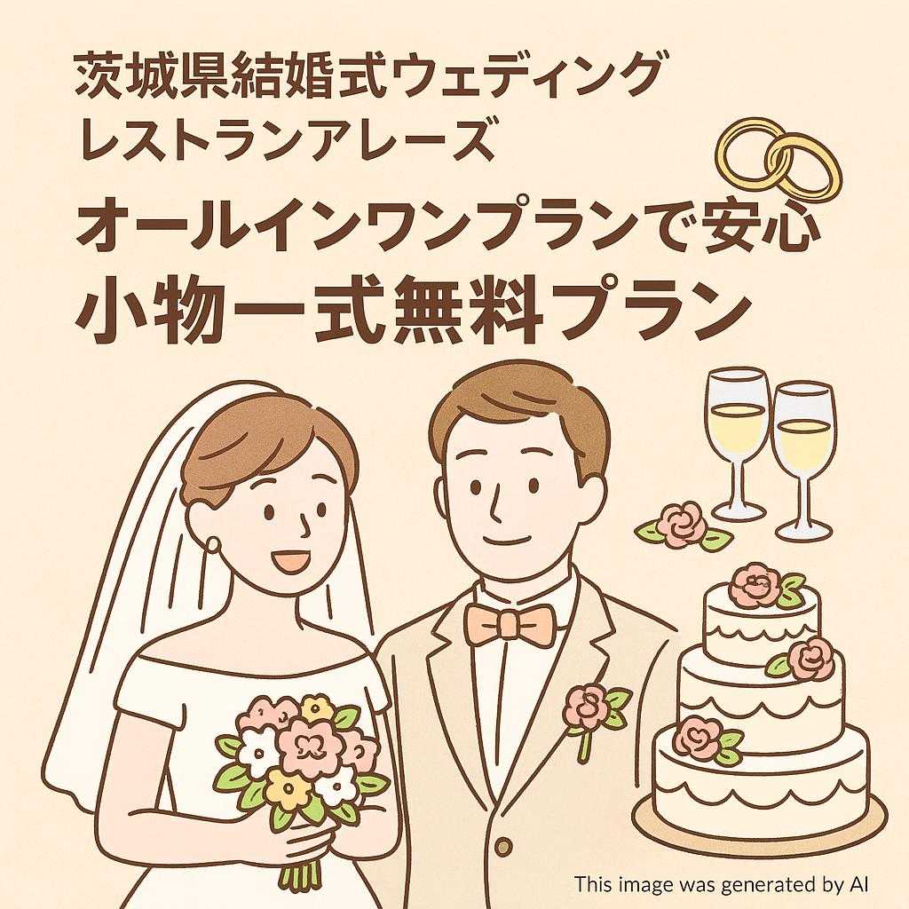 茨城県結婚式ウェディングレストランアレーズ オールインワンプランで安心・小物一式無料プラン
