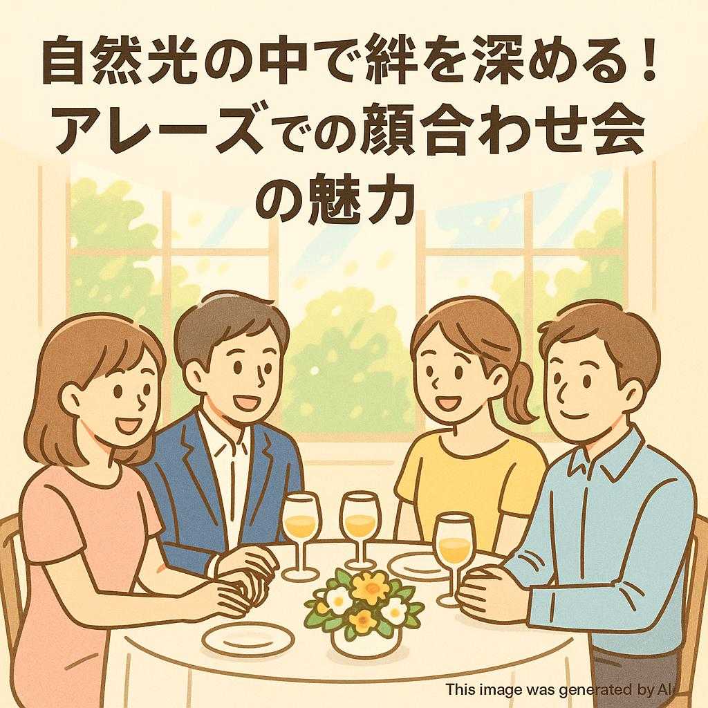 自然光の中で絆を深める!アレーズでの顔合わせ会の魅力