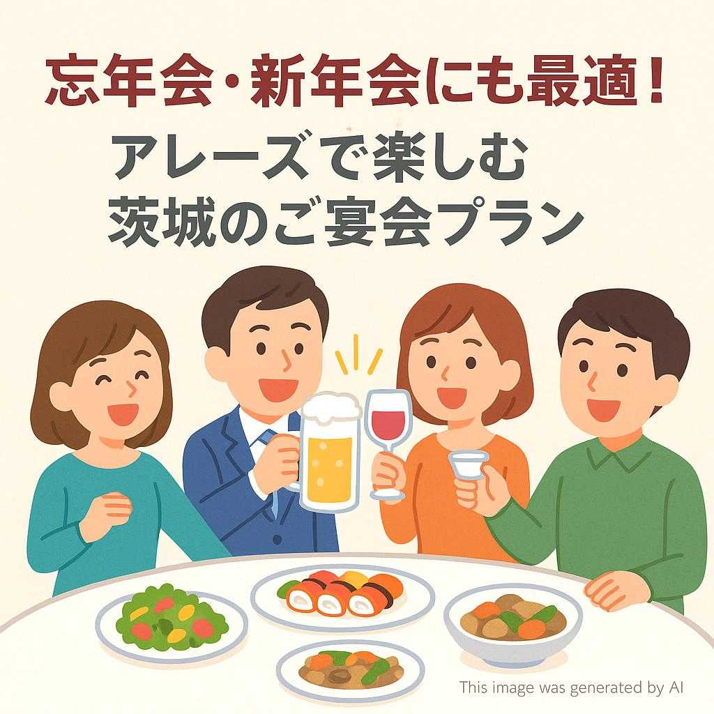 忘年会・新年会にも最適！アレーズで楽しむ茨城のご宴会プラン