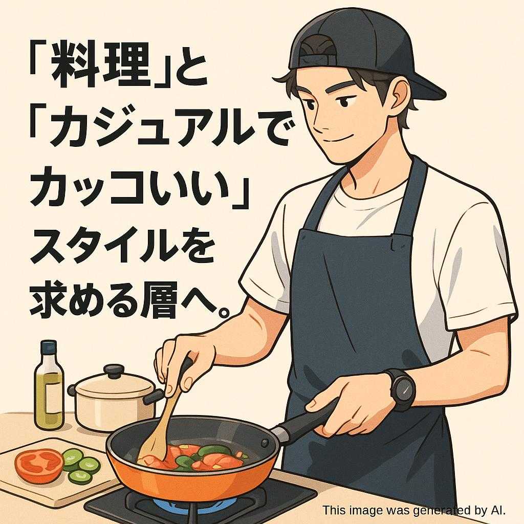 「料理」と「カジュアルでカッコいい」スタイルを求める層へ。
