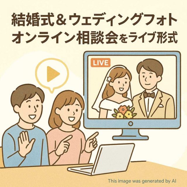 結婚式＆ウェディングフォト 「オンライン相談会」をライブ形式