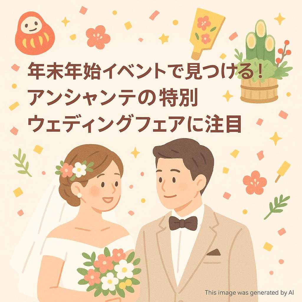 年末年始イベントで見つける！アンシャンテの特別ウェディングフェアに注目