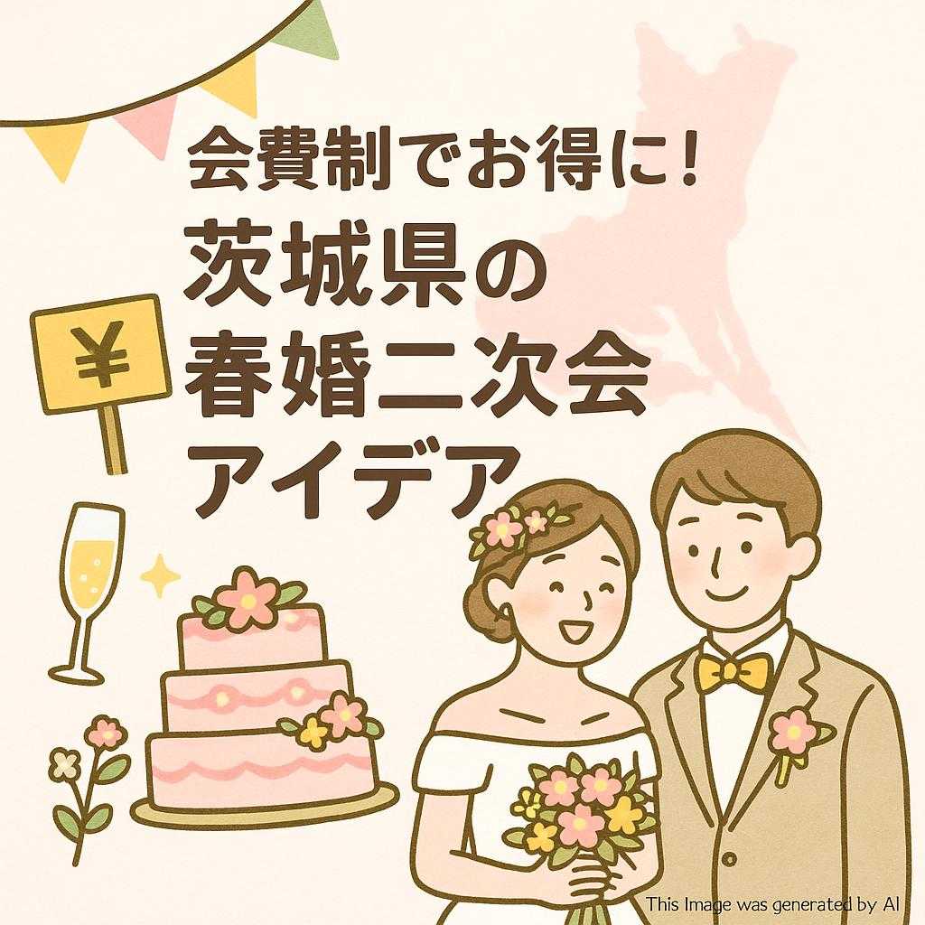 会費制でお得に！茨城県の春婚二次会アイデア