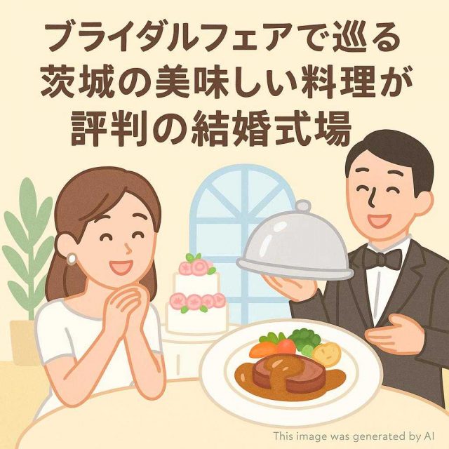 ブライダルフェアで巡る 茨城の美味しい料理が評判の結婚式場