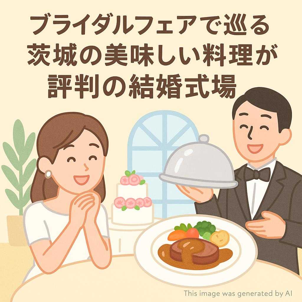 ブライダルフェアで巡る 茨城の美味しい料理が評判の結婚式場