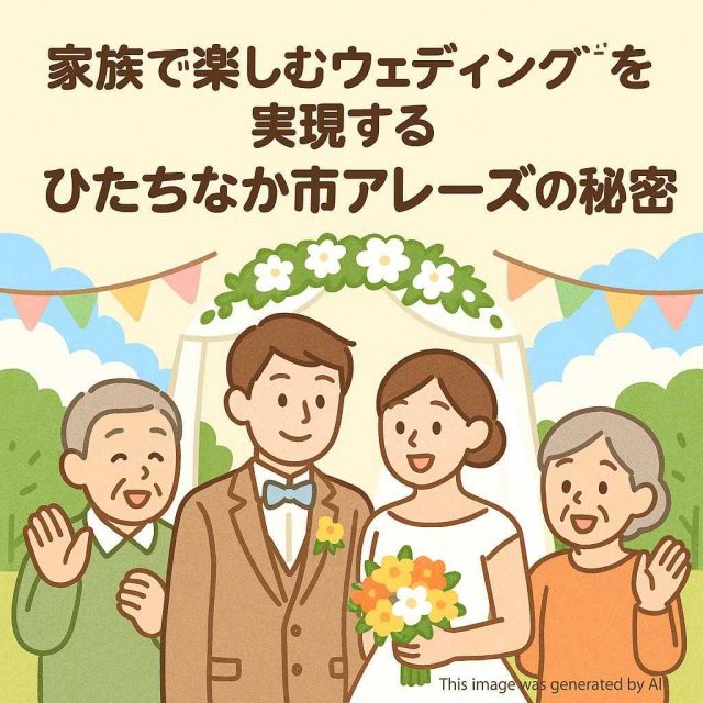 家族で楽しむウェディングを実現するひたちなか市アレーズの秘密