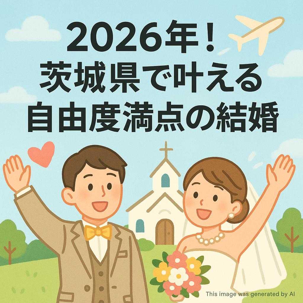 2026年！茨城県で叶える自由度満点の結婚式